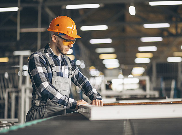 Person working in manufacturing industry