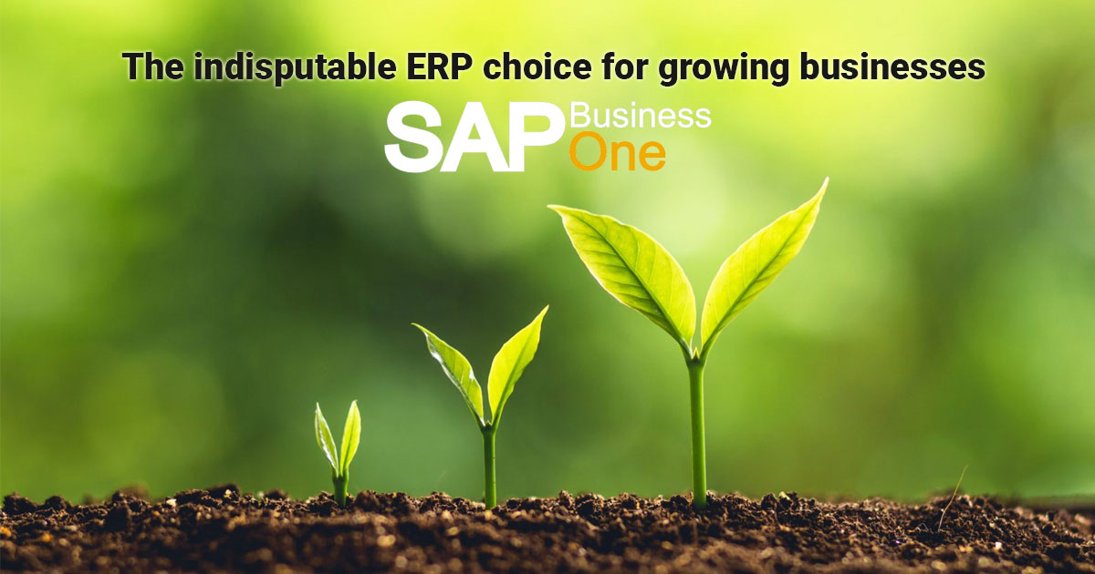 The indisputable ERP choice for growing businesses – SAP Business One