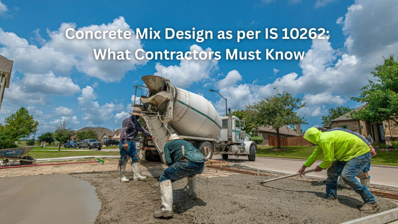 Concrete Mix Design as per IS 10262: What Contractors Must Know
