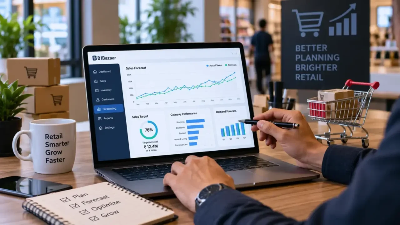 How B1Bazaar’s Sales Targeting and Forecasting Tools Improve Retail Planning